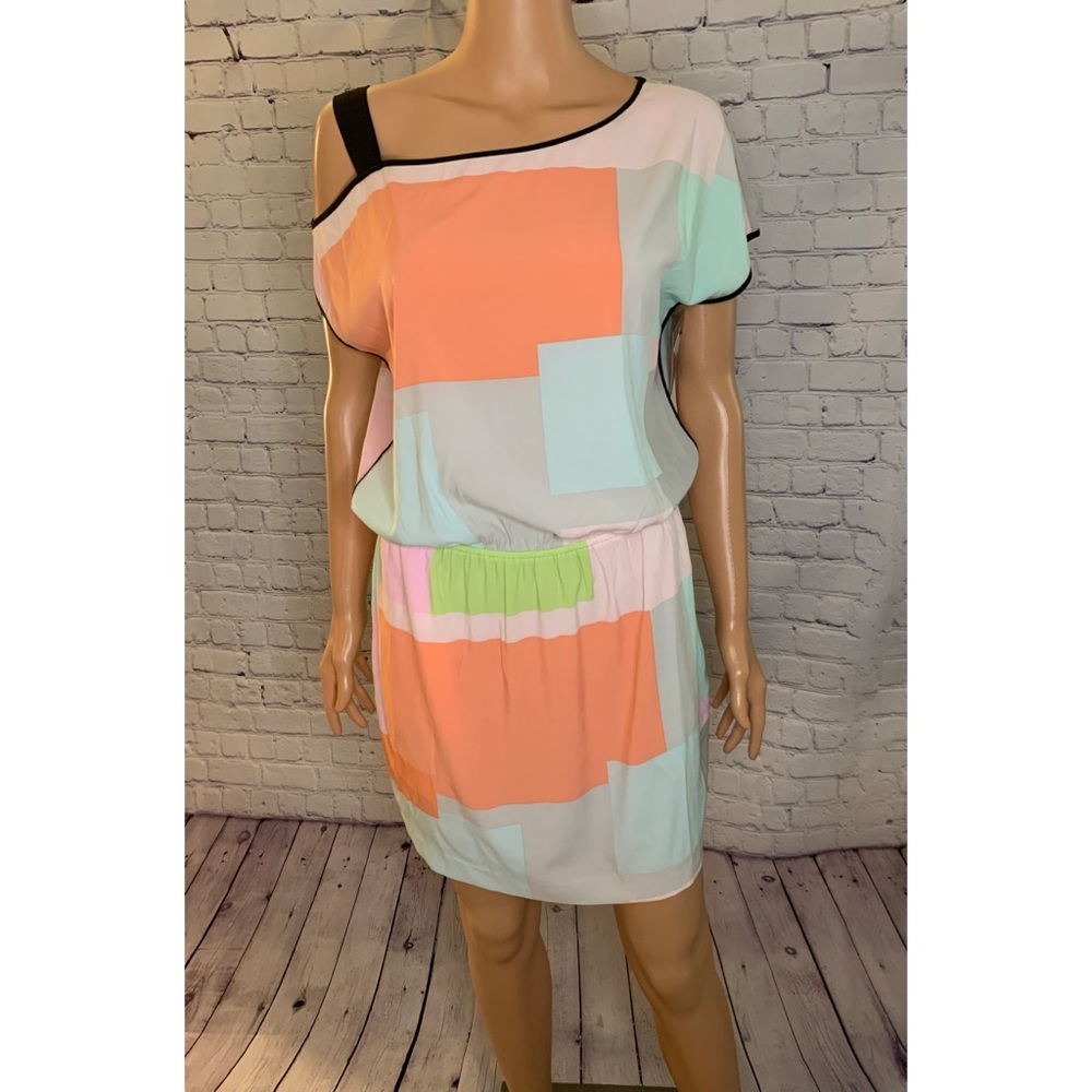Armani Exchange Colorful Abstract Dress